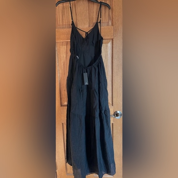 Lulu’s Effortless Vibes Backless Maxi Dress. Black Women’s Size Medium NWT - Picture 6 of 6